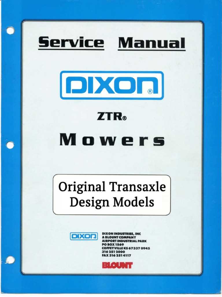 dixon ztr mower parts diagram