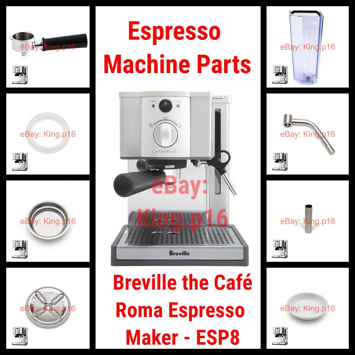 espresso machine parts diagram