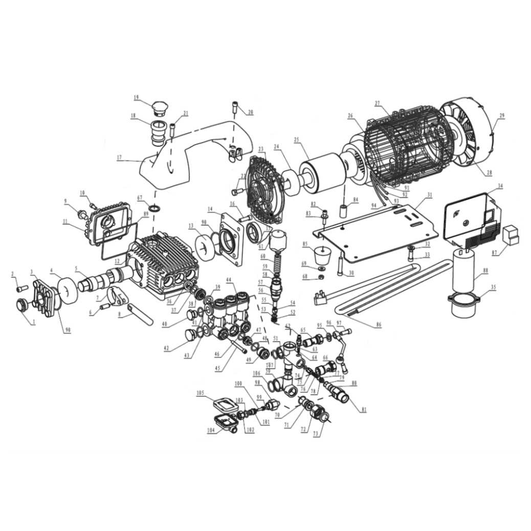 pressure washer parts diagram