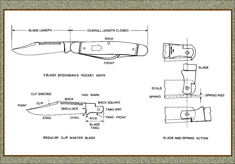folding knife parts diagram