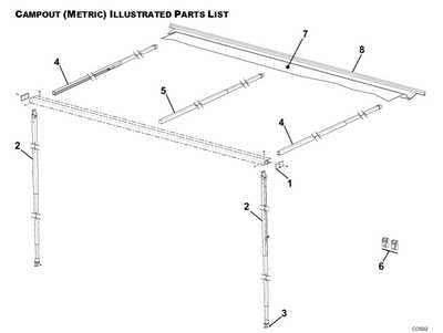carefree awning parts diagram