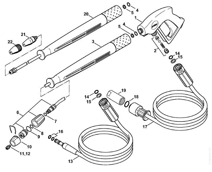 portland pressure washer gun parts diagram