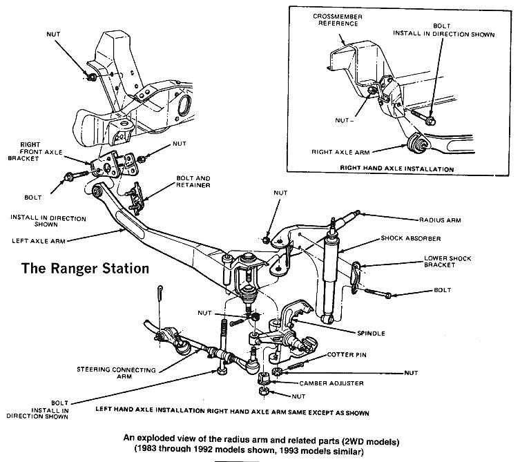 front end suspension parts diagram