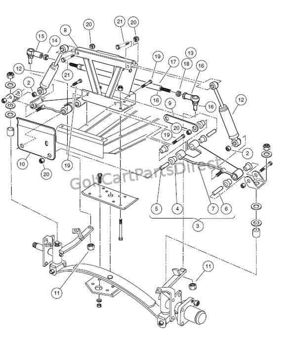 front end suspension parts diagram
