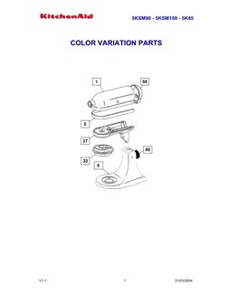 replacement kitchenaid mixer parts diagram