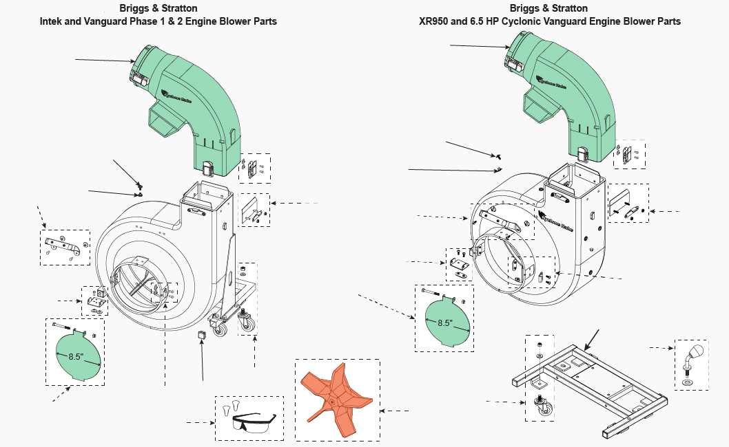 leaf blower parts diagram