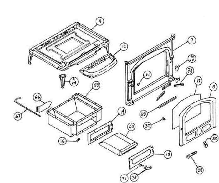 hardy wood stove parts diagram
