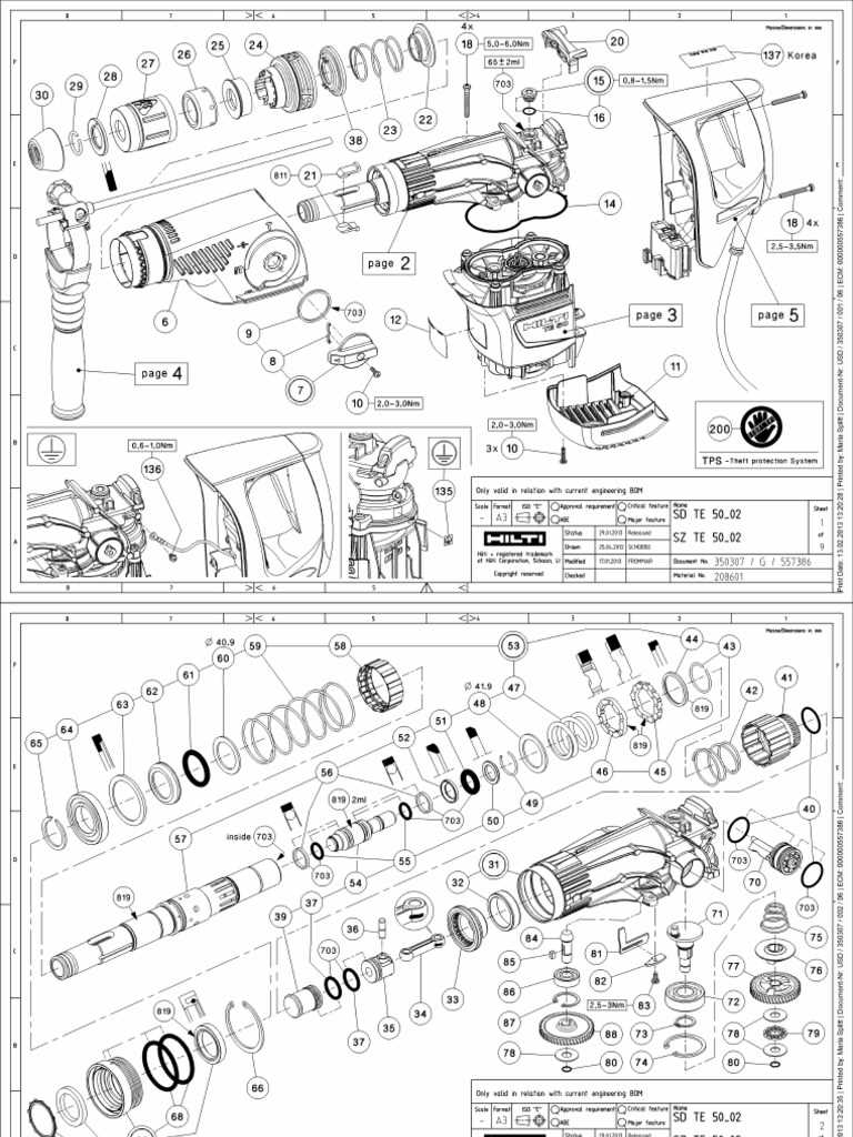 hilti dsh 700 parts diagram