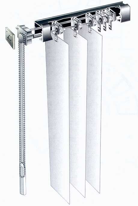 vertical blind parts diagram