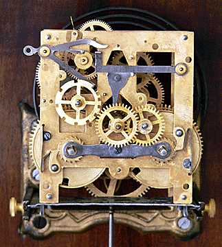 mechanical grandfather clock parts diagram