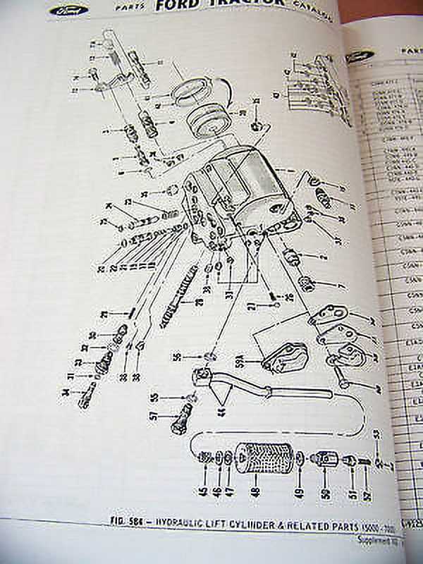 ford 3000 tractor parts diagram