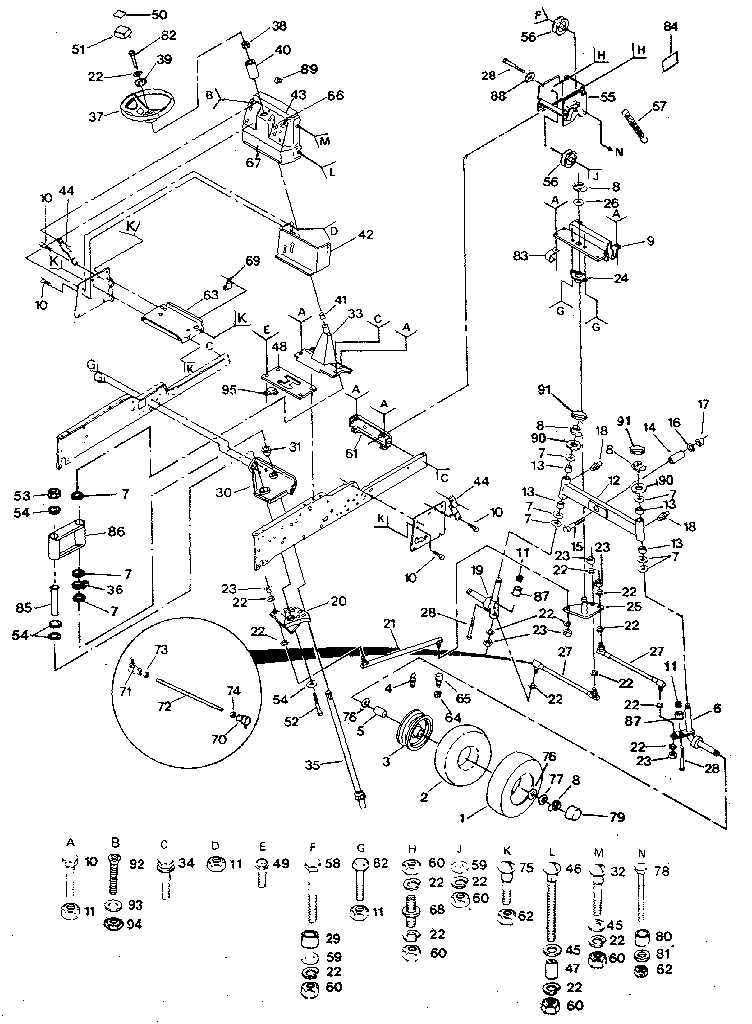 craftsman riding mower steering parts diagram craftsman riding mower steering parts diagram