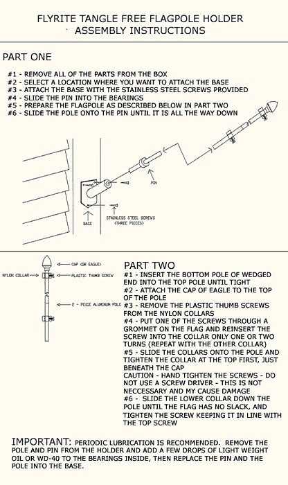 flagpole parts diagram