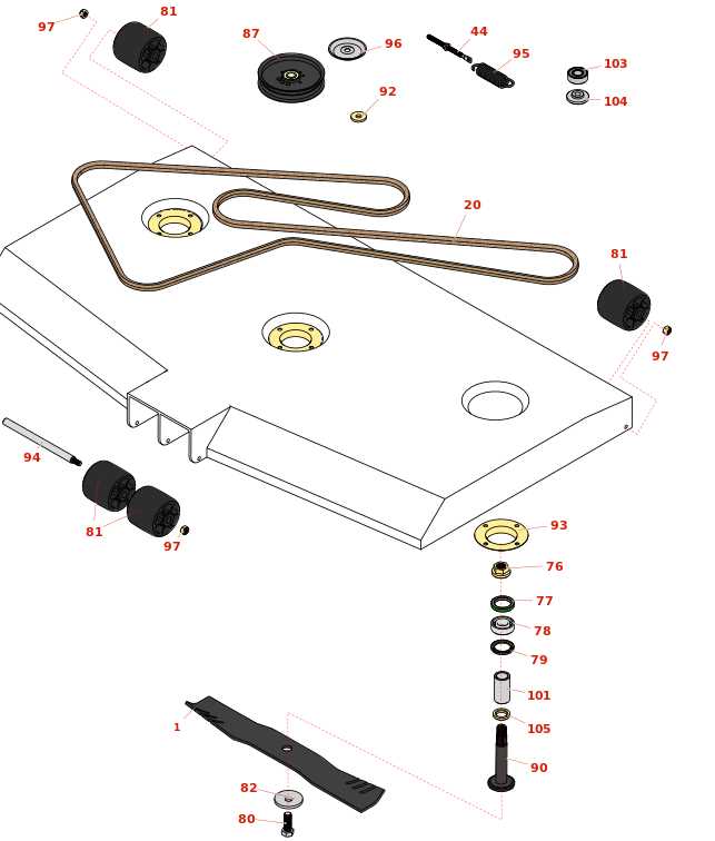 john deere l130 deck parts diagram