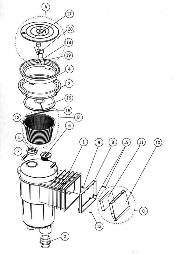 inground pool parts diagram