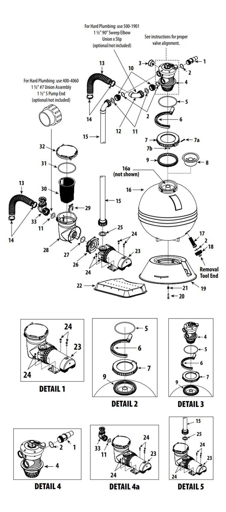 intex sand filter pump parts diagram