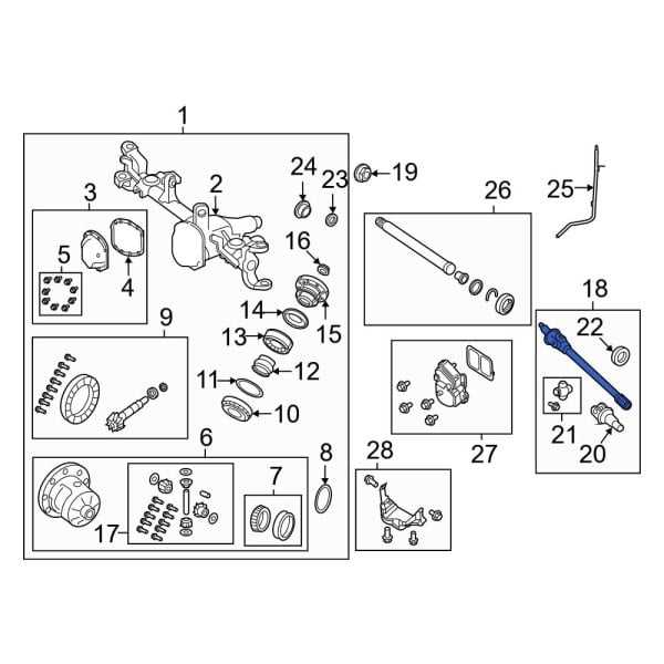 jeep front end parts diagram