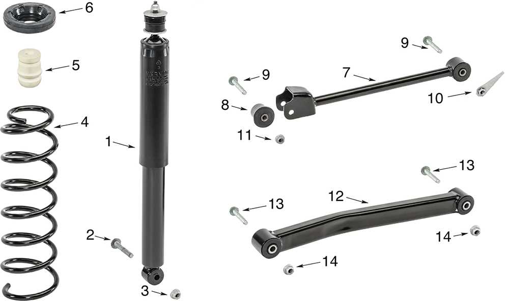 jeep wrangler suspension parts diagram