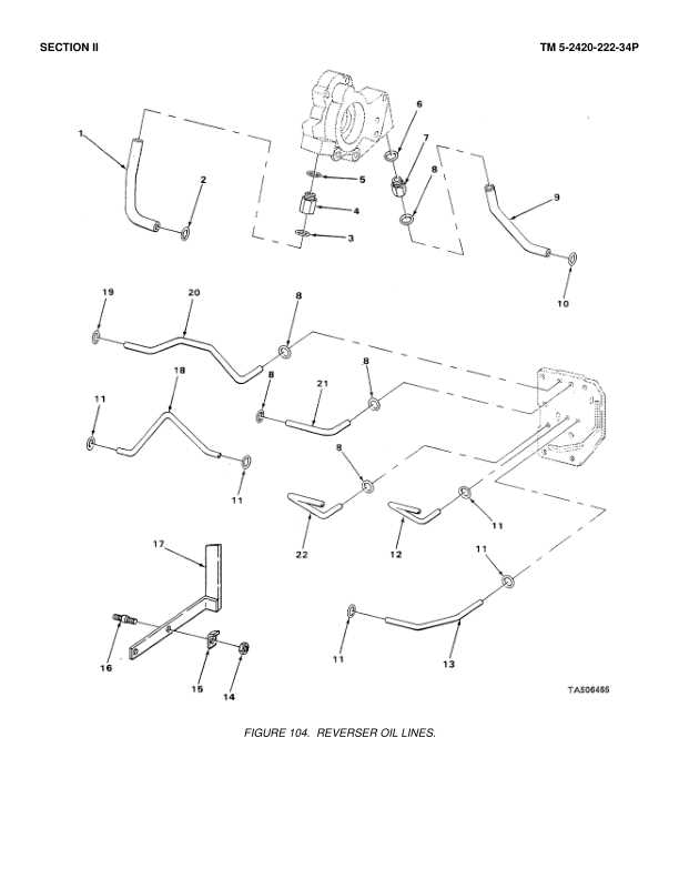 john deere 410 backhoe parts diagram