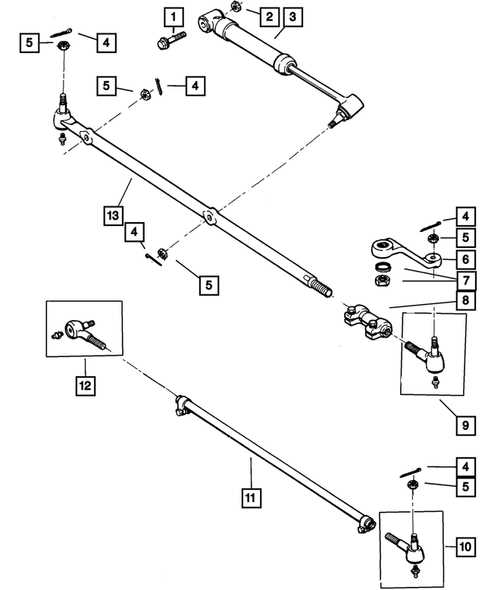 jeep wrangler jk steering parts diagram