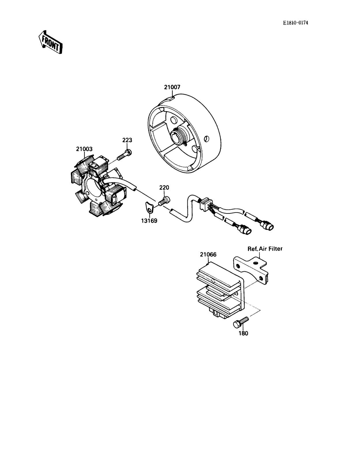 kawasaki bayou 220 parts diagrams