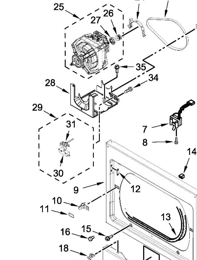kenmore 90 series dryer parts diagram