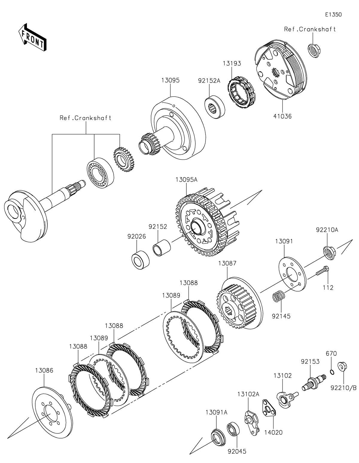 klx 110 parts diagram