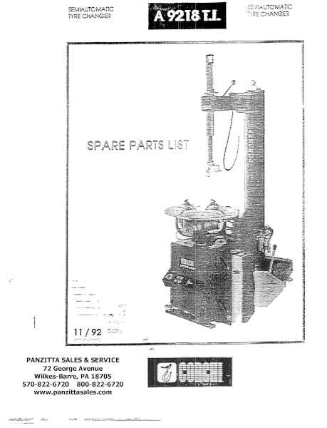 hunter tire machine parts diagram