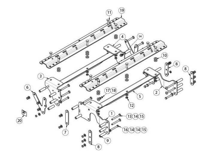 reese 16k 5th wheel hitch parts diagram