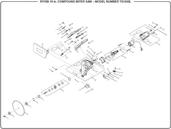 kobalt miter saw parts diagram