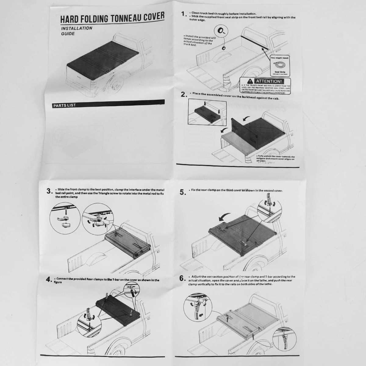 bakflip tonneau cover parts diagram