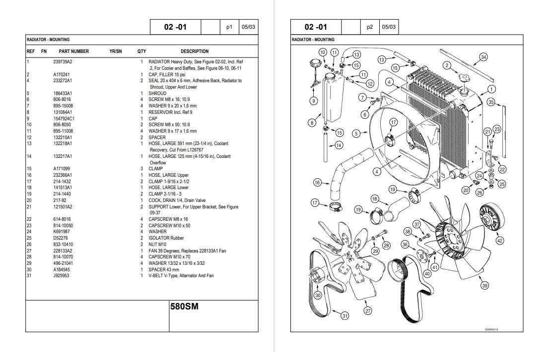 case 580 backhoe parts diagram