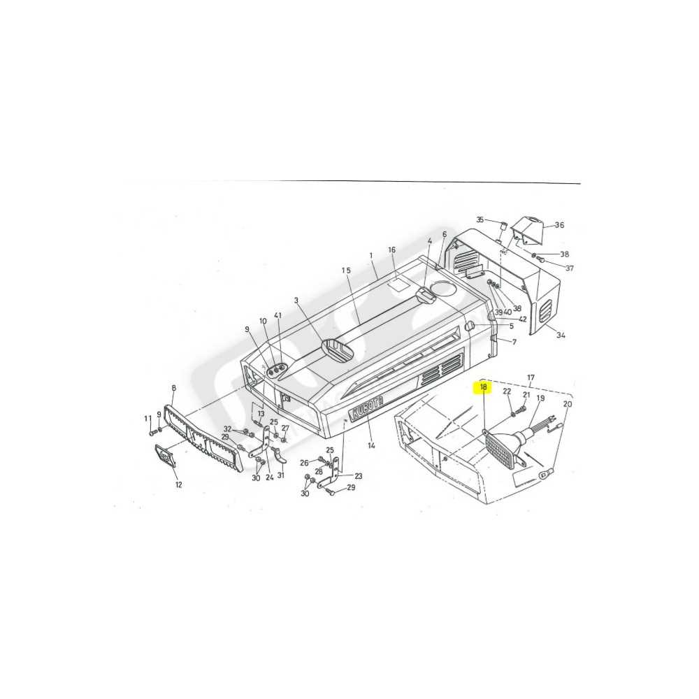 kubota b7100 parts diagram