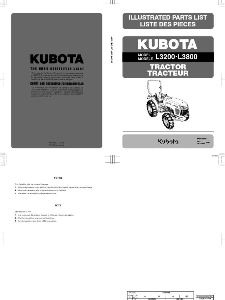 kubota l3830 parts diagram kubota l3830 parts diagram