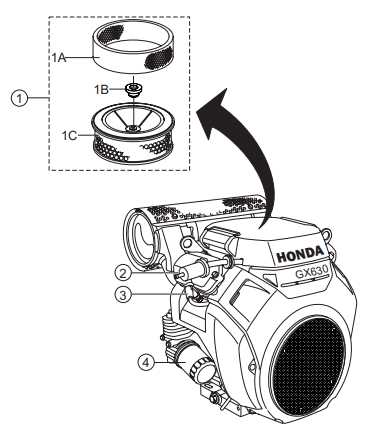honda gx630 parts diagram