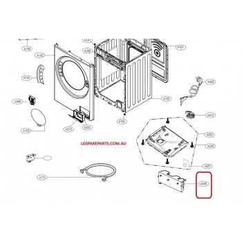 lg front load dryer parts diagram