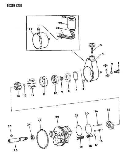 power steering pump parts diagram power steering pump parts diagram