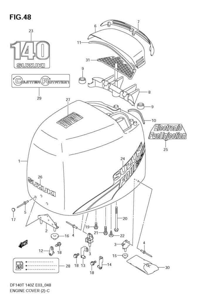 suzuki df140 parts diagram