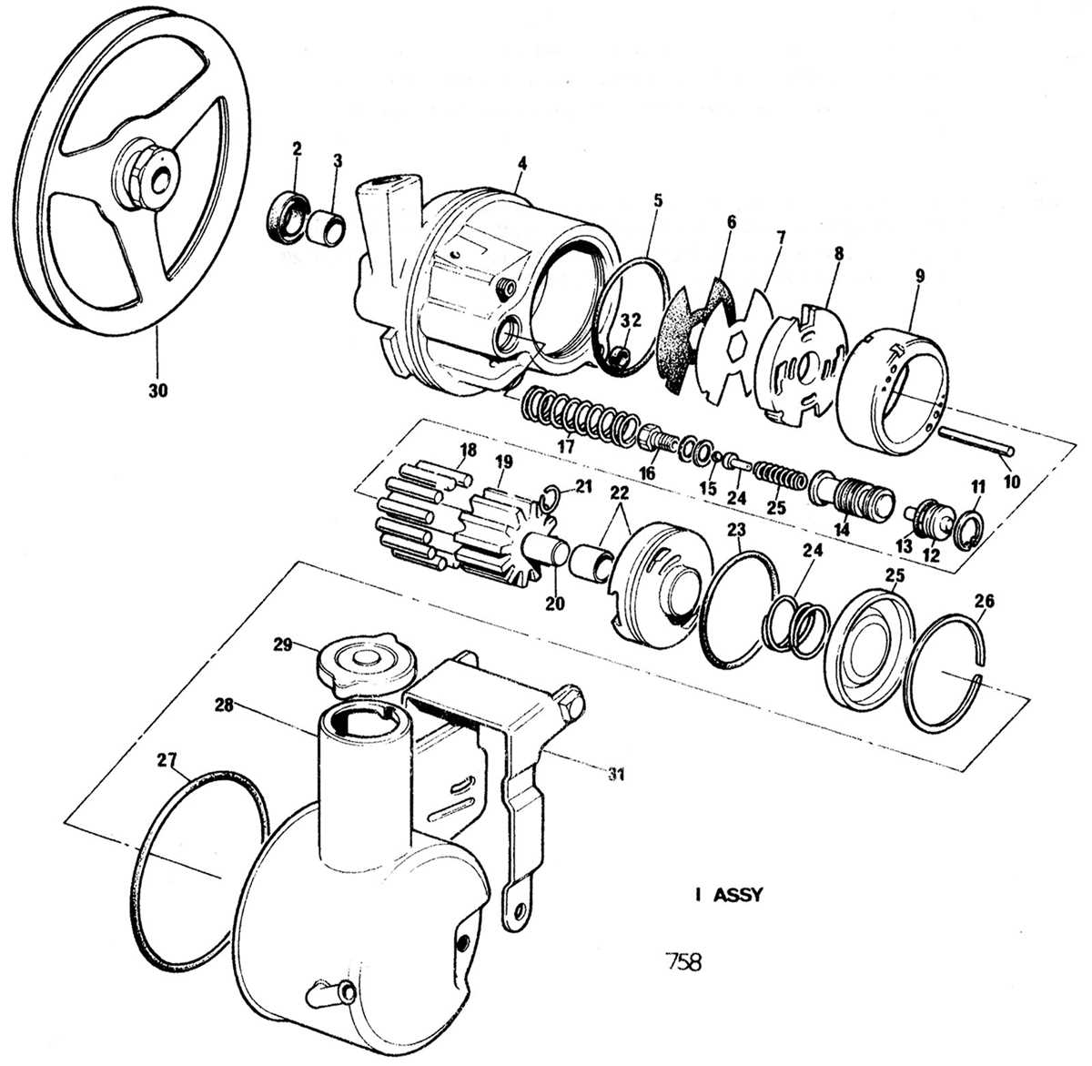 power steering pump parts diagram power steering pump parts diagram