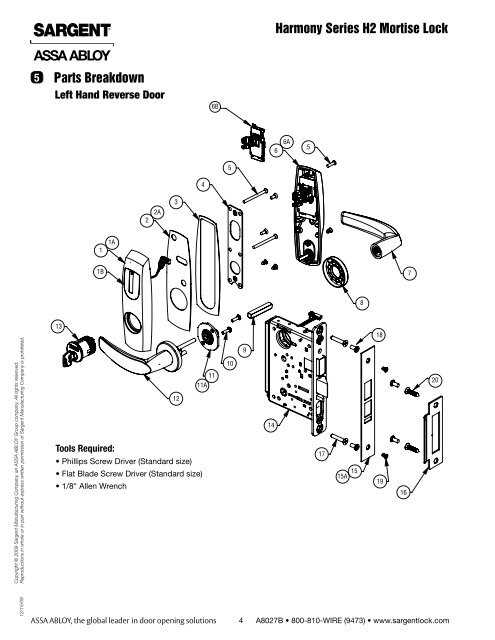 lock parts diagram lock parts diagram