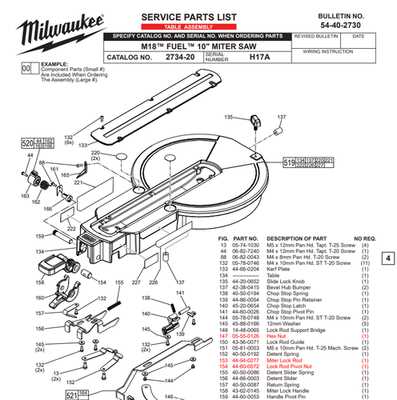 chop saw parts diagram