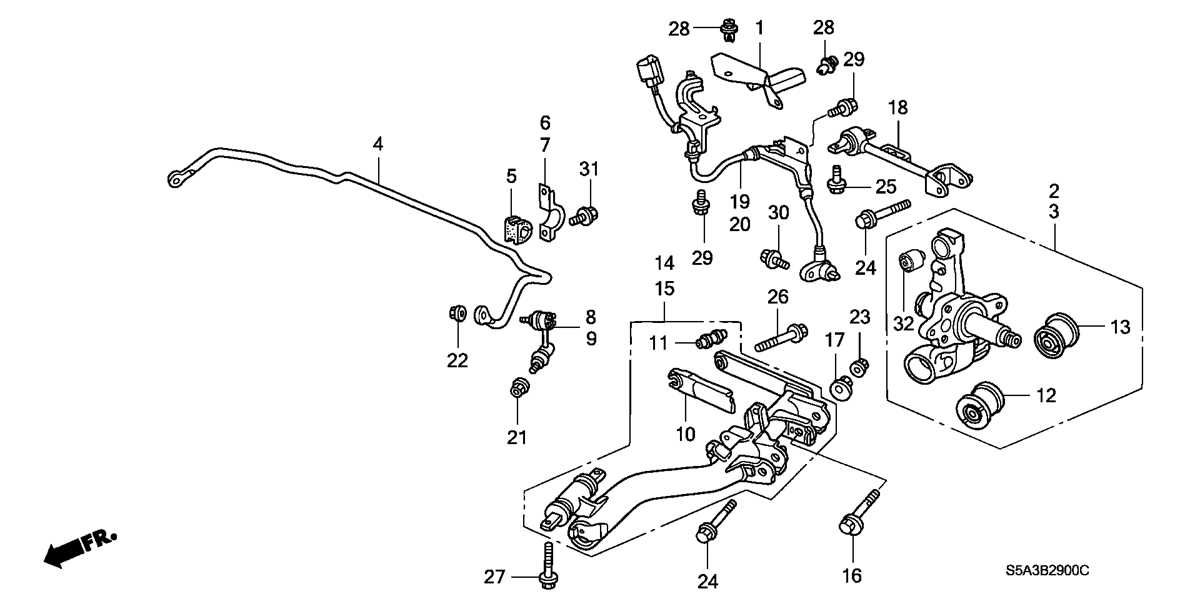 honda element parts diagram