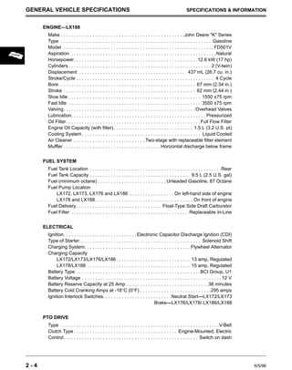john deere lx176 parts diagram