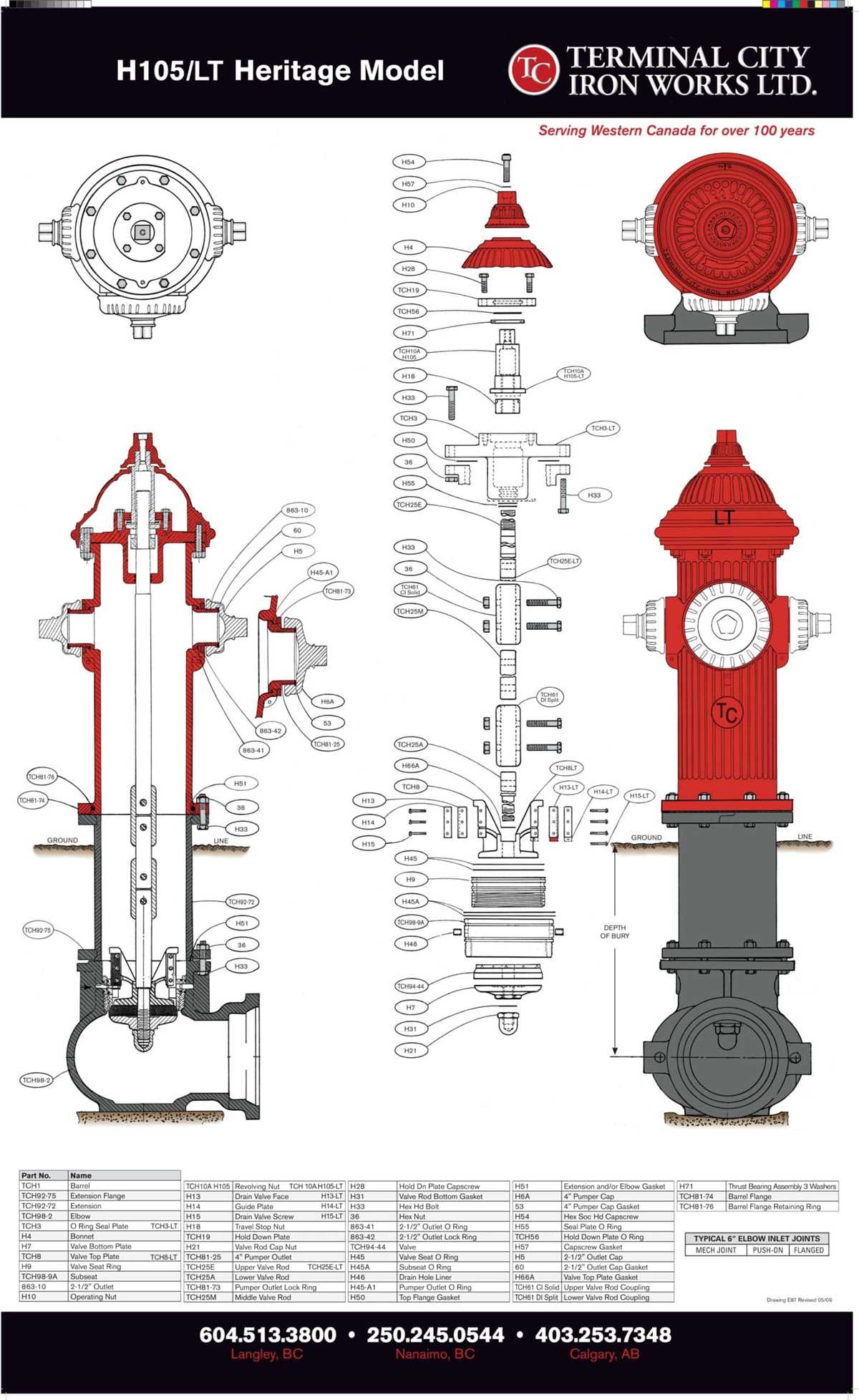mueller fire hydrant parts diagram
