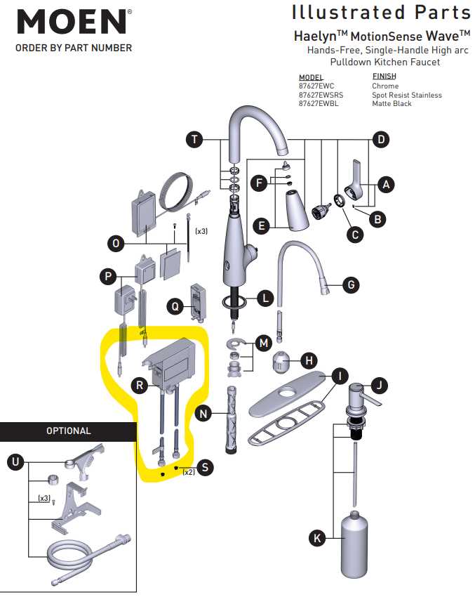 commercial faucet parts diagram