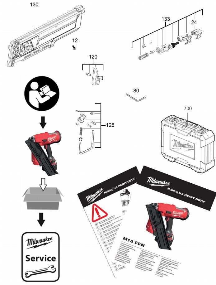 nail gun parts diagram