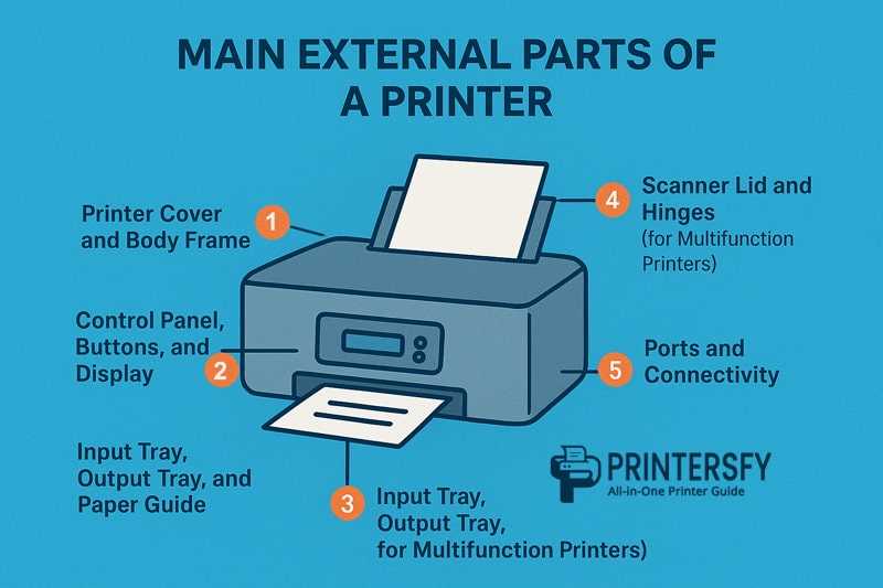 parts of a printer diagram
