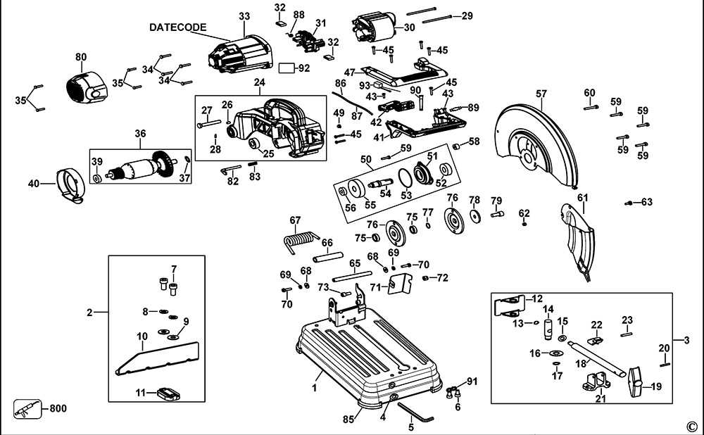 dewalt chop saw parts diagram dewalt chop saw parts diagram
