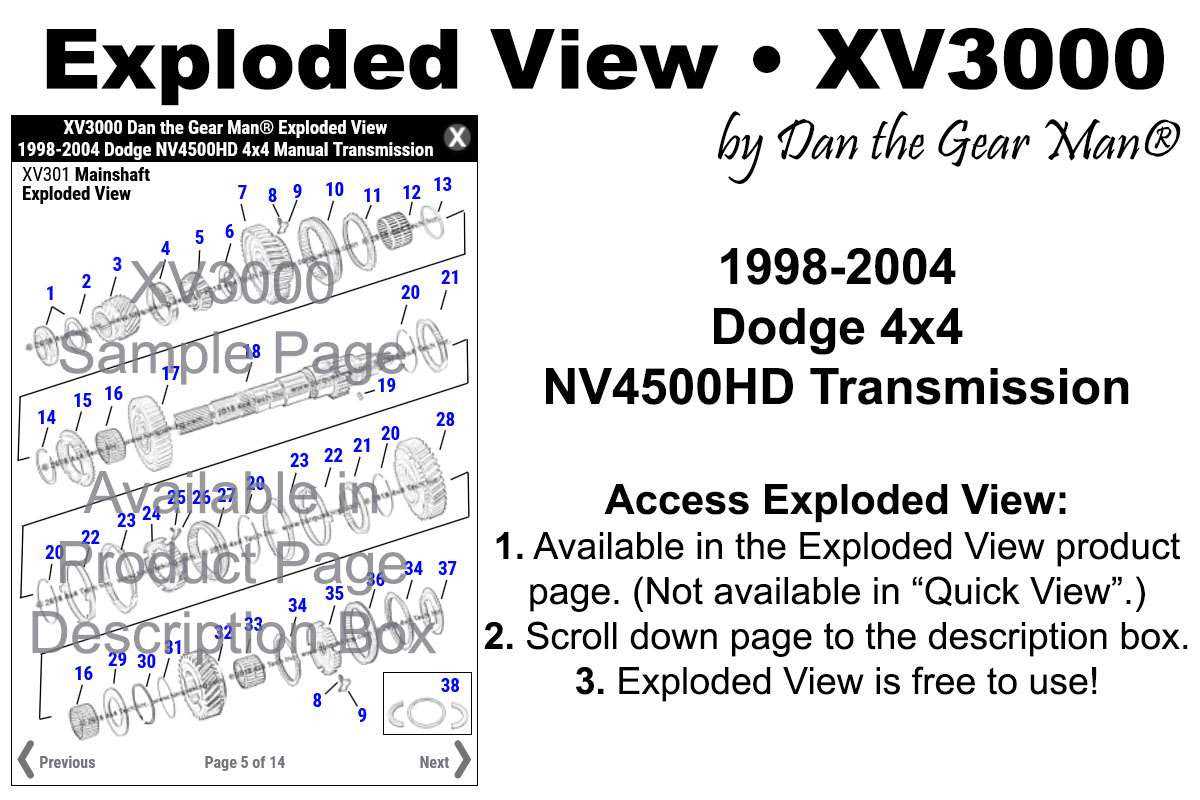 nv4500 parts diagram