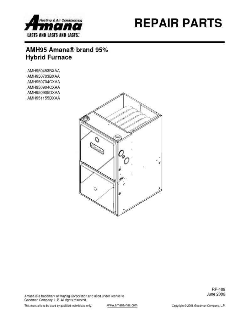 amana furnace parts diagram